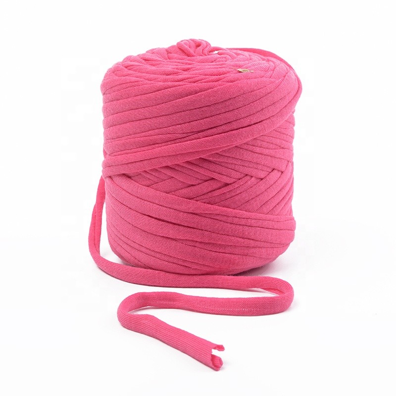 Multi- Color Crochet Thread T-shirt Yarn 1/0.3NM 100% Polyester Diy Hat Scarf