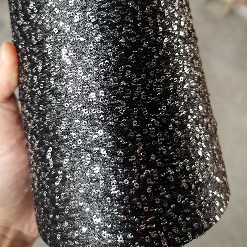 2mm Wholesale150D 120D Summer Ice Silk Mercerized Yarn Special Sequin Yarn DIY Hand Woven Rag Doll Knitting Wool Blanket
