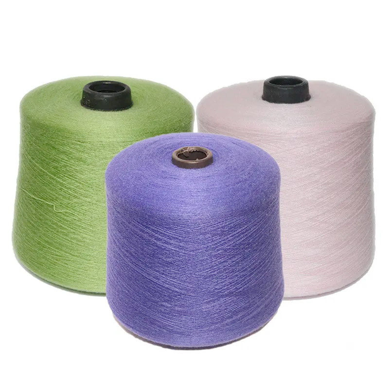 Hot Sales High Elastic Spun Yarn Multiple Color Custom Dyed 28S/2 50% Viscose 28% Pbt 22% Nylon Blended Yarn for Sewing Knitting