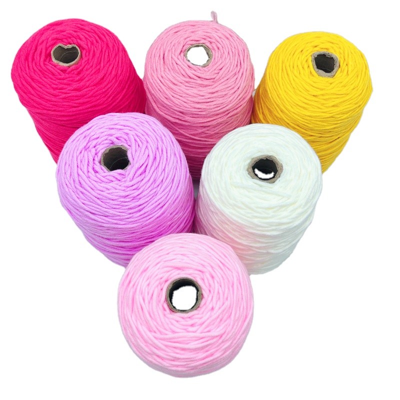 Wholesale Soft Yarn Tufting Gun Carpet Make 100%Acrylic Knitting 8 Strand Handmade