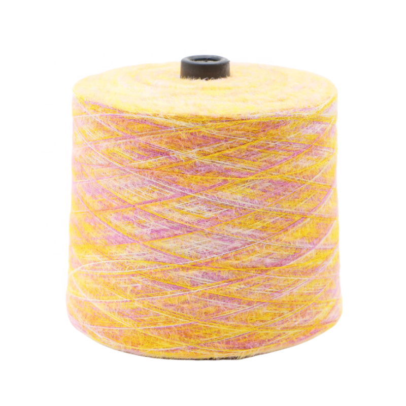Fancy Yarn 1.3cm 2cm Gradient Imitation Mink Hair Dyeing Imitation Mink Hair Illusion Mink Hair Nylon Feather Yarn Gradient Yarn