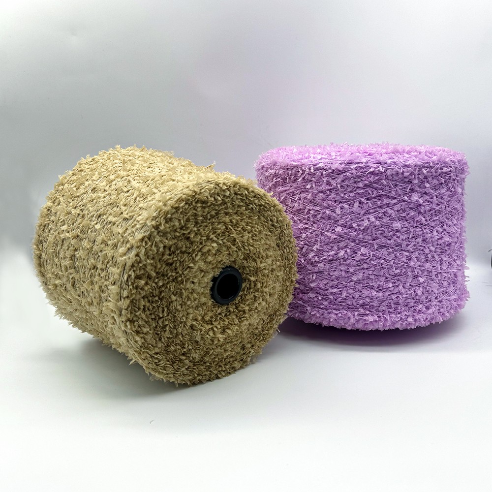 High-quality Yarn 100% Nylon & 100% Polyester Butterfly Yarn Fancy Knitting Yarn