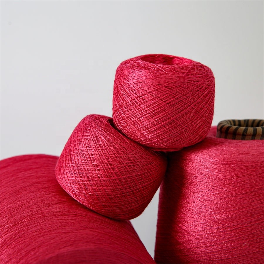 30s/2 100% Mercerized Cotton Yarn Factory Wholesale Multi Color High Quality Cone for Machine Weaving