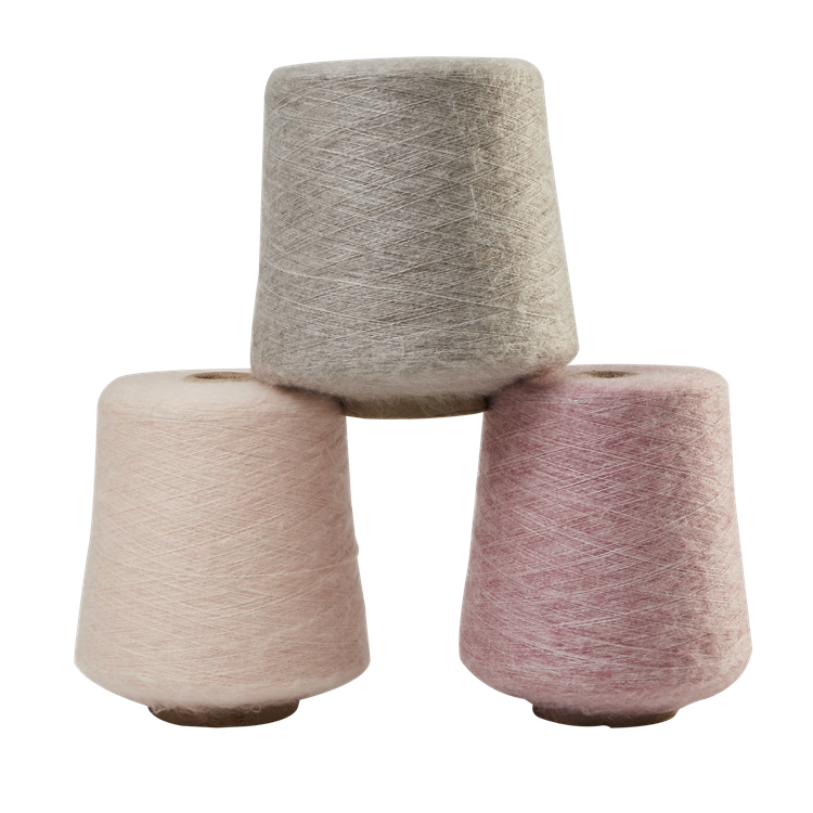 Free Samples Cheap Good Quality Color Spun  Elastic Polyester Wool  Blended Fancy Yarn for Knitting Weaving