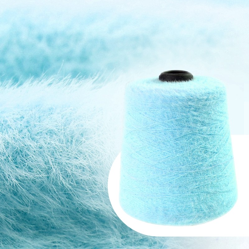 Wholesale Soft and Comfortable Feather Yarn 1.3cm/2cm 100% Nylon Mink Yarn for Knitting Sweater Yarn