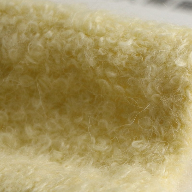 2.5NM 4.5NM Super Soft Large Loop Yarn 15% Wool Blended Yarn Knitted Handwoven Hat Wool Sweater Fancy Yarn