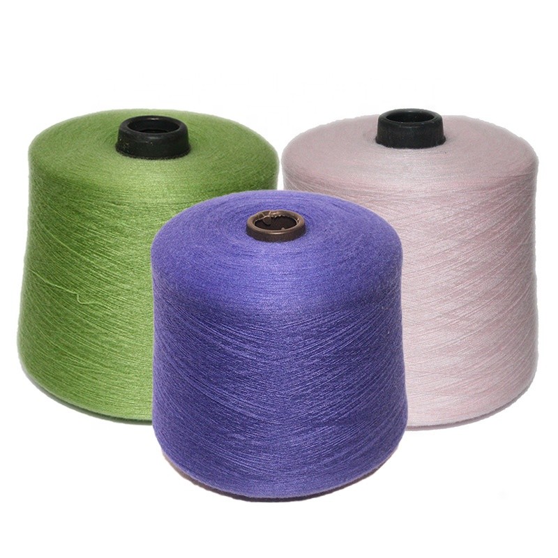 Free Samples Wholesale Cheap Popular New 48NM/2 Viscose Nylon Polyester Blended Core Yarn Knitting Yarn
