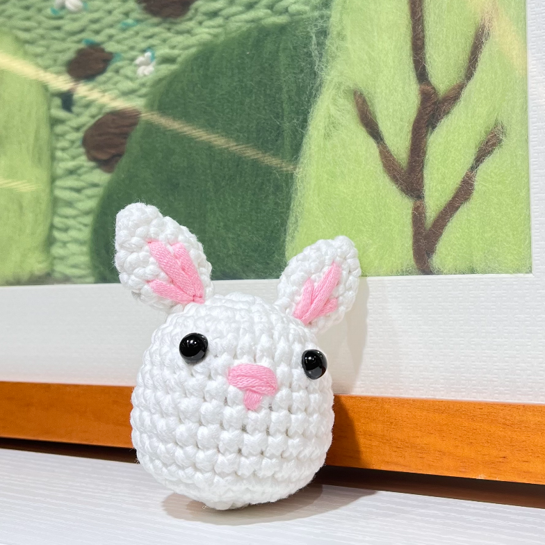 Beginner-Friendly Crochet Kit for Rabbit Plants Wool Yarn & Step-by-Video Tutorials-Inspired by Rabbit