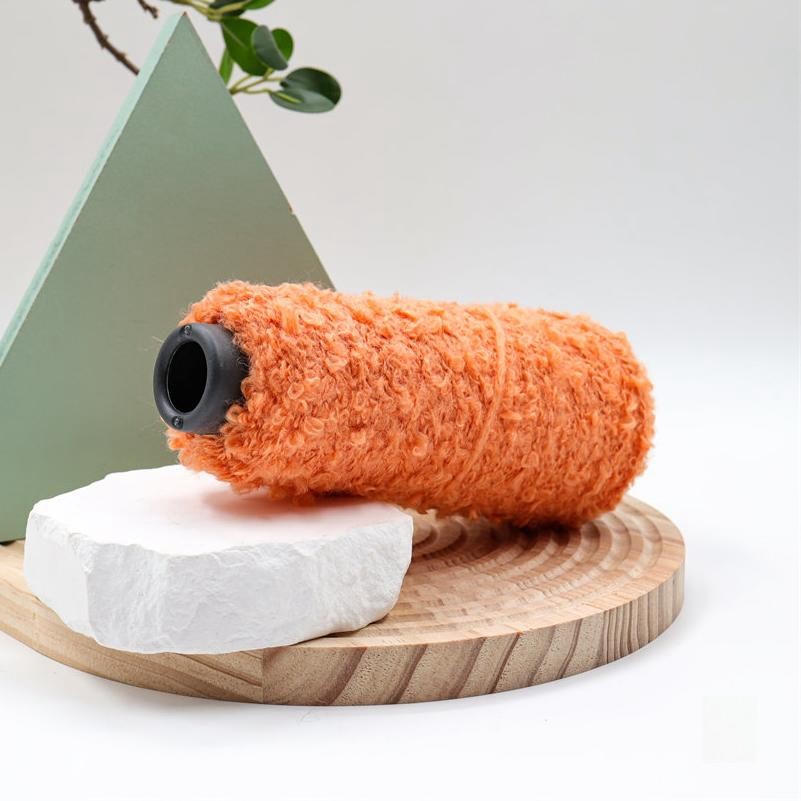 1/2.7NM Elastic WOOL Loop 15%Merino Wool 72%Acrylic 15%nylon 3%SPANDEX Fancy Blended  Hand Knitting Cone Bobbin Spring Yarn