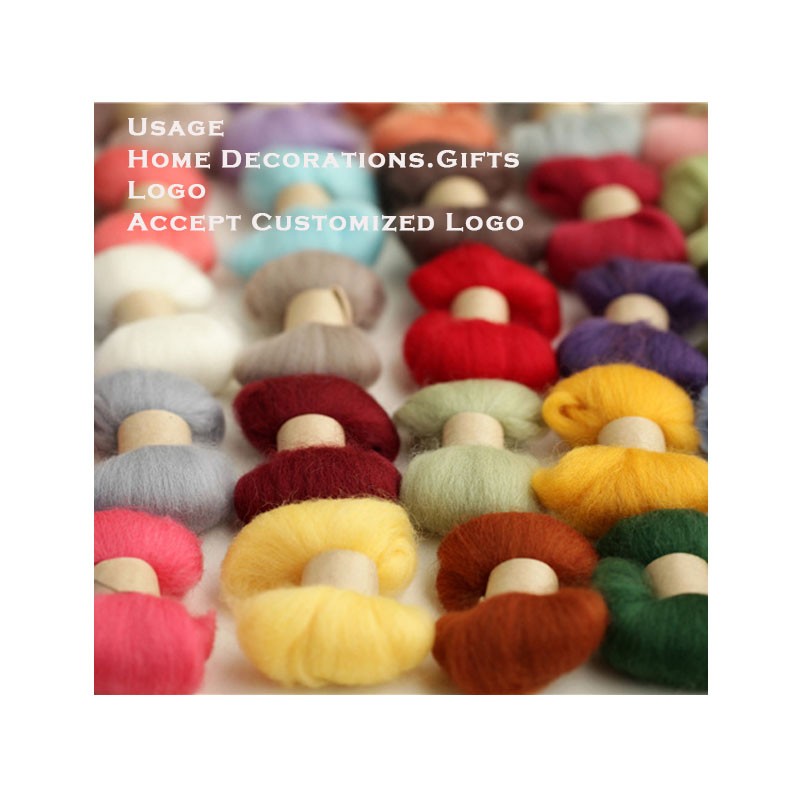 Seven Craft Ready to Ship OEM&ODM Merino Wool Felt DIY Felt Material Animal Hand Made Diy Needle Felt Kit