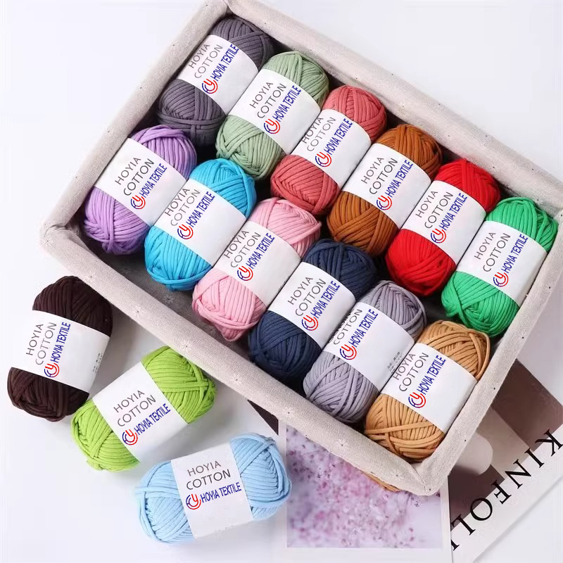 Hot 219YDmeters Genuine Cotton Crochet Knitting Yarn for Hand Knitting Chunky Tube Yarn Stitches-Worsted Medium #4 Yarn
