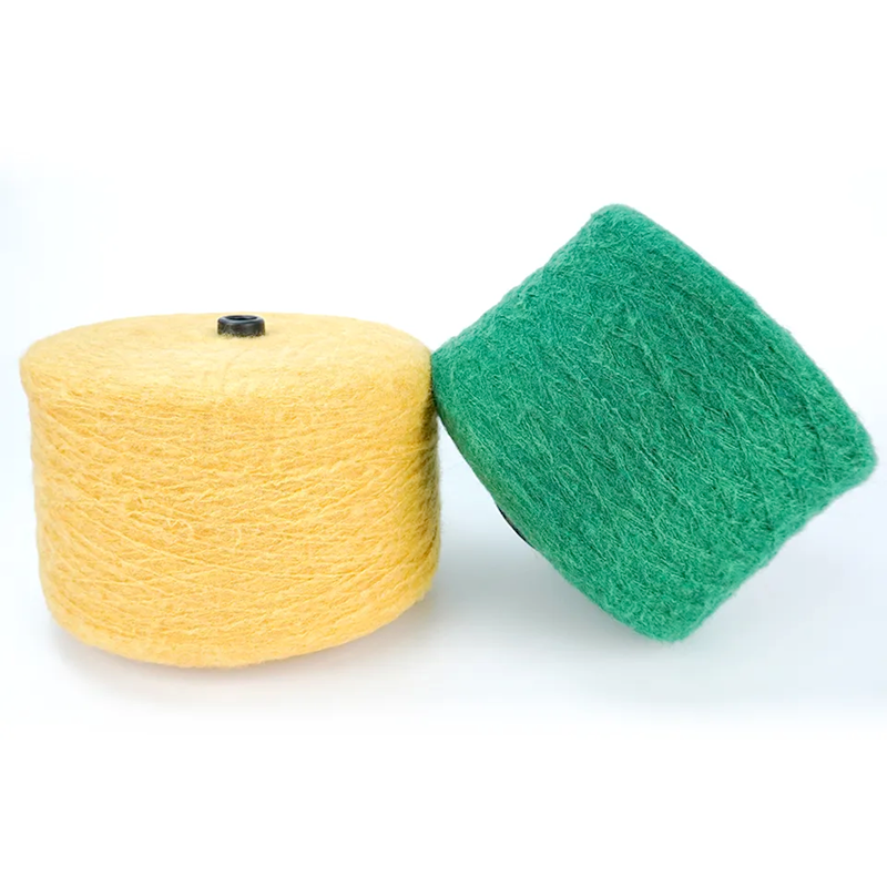 Wholesale 5.5Nm/1 Dyed Wool Blend 10%wool 73%acrylic 14% Nylon 3%spandex Blended Yarn for Sweater Wool Blanket Yarn