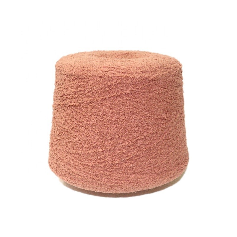 100% Polyester 6Nm Non Shedding Half Pile Korean Velvet Socks Hats Home Clothes Knitted Handmade Yarn Single Side Velvet Yarn