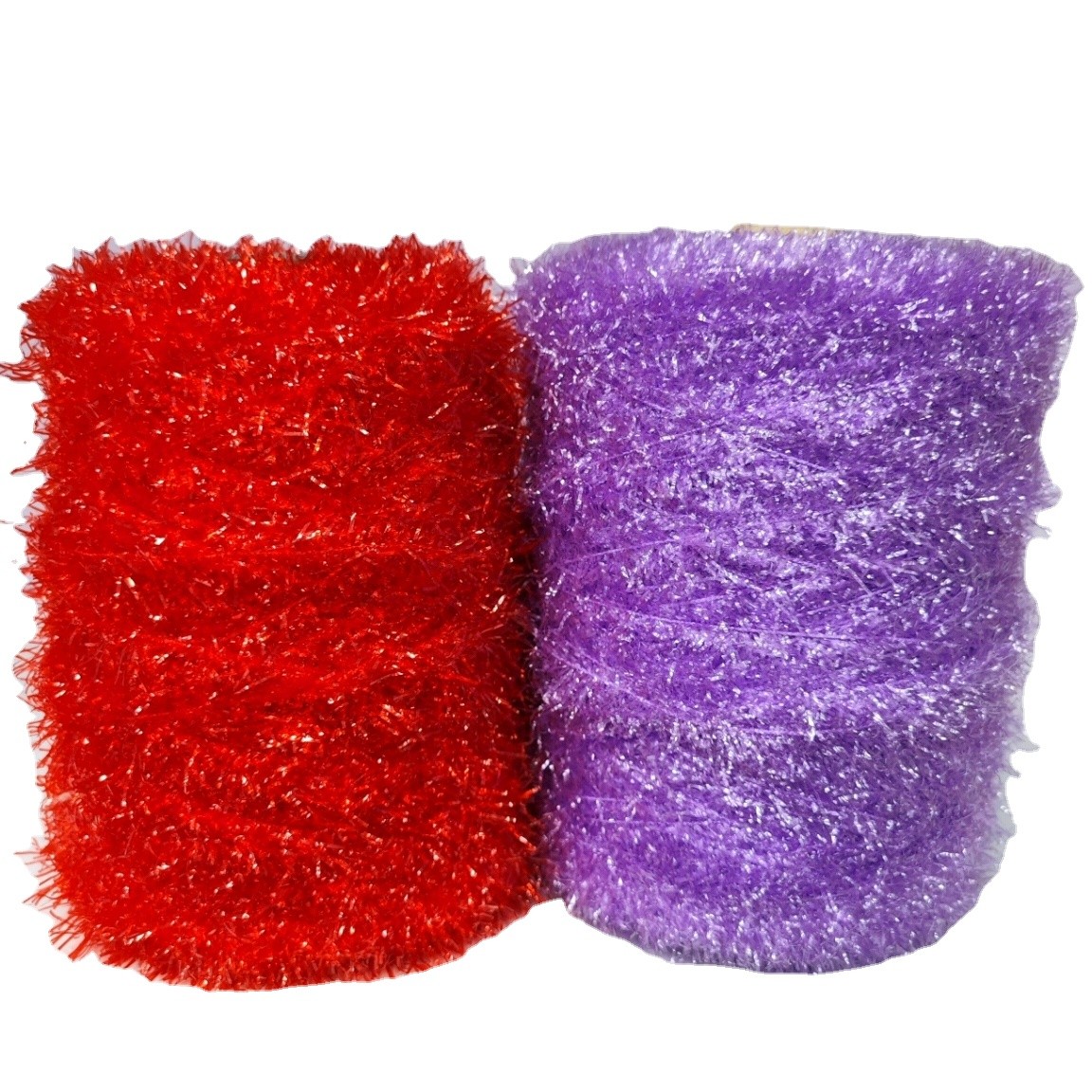 Korean Soft Dish Cloth Crocheting 100% Polyester Sparkle Scrubby Glass Fiber Yarn