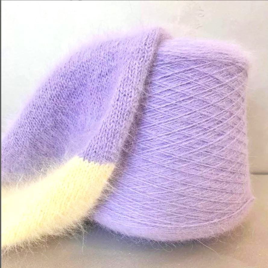 1/15NM 50% ANG 50% Nylon Soft Fluffy Grow Mink Hair Wool Blended for Knitting Sweater