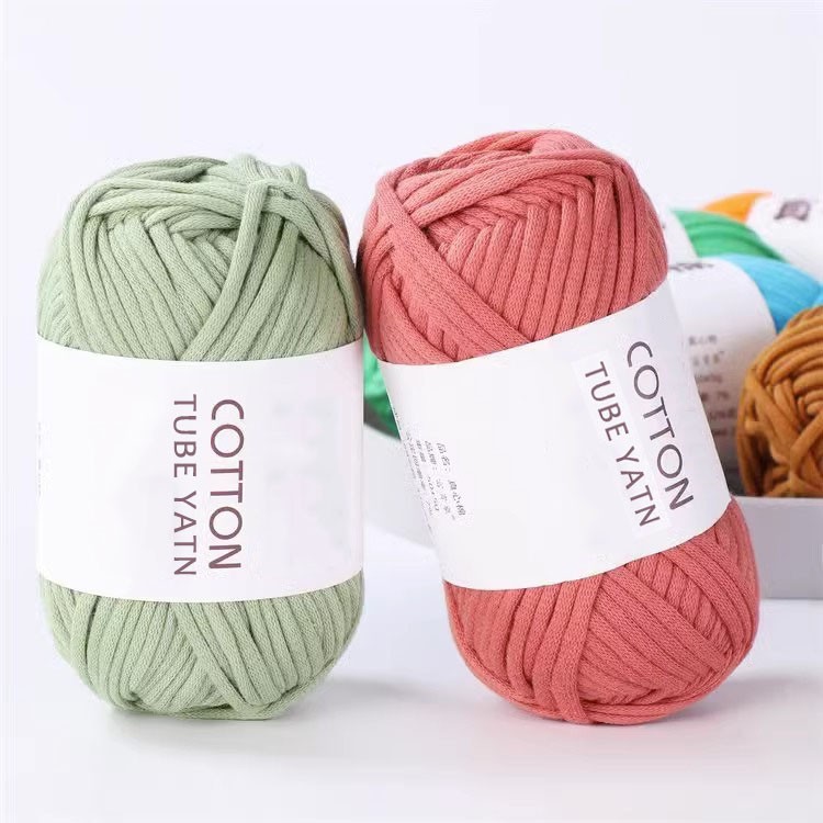 Hoyia Factory Directly 50g Genuine Cotton Yarn Hand Knitting Chunky Tube Yarn