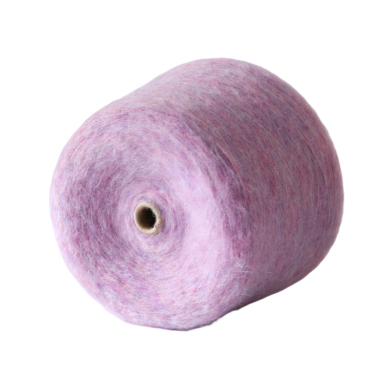 Fancy Yarn 5.8NM/1 Royal Mohair Melange Yarn 16% Mohair 42% Wool 40% Nylon 2% Spandex DIY Hand Knitted