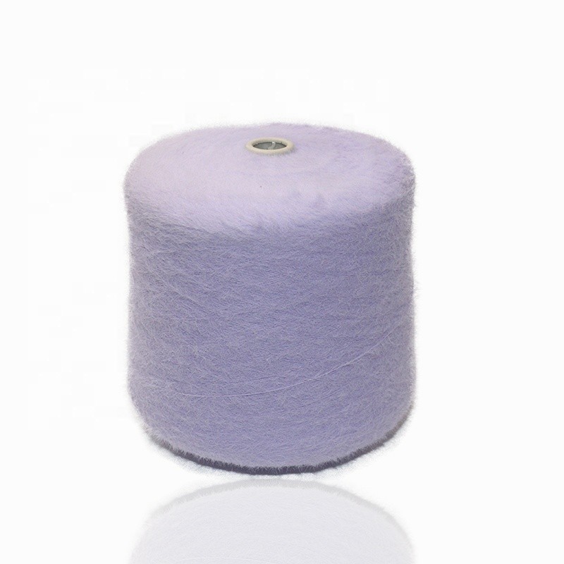 China Supplier Smart 100% Nylon Wool Imitation Mink Blue Fur Yarn Knitting Yarn with Cheap